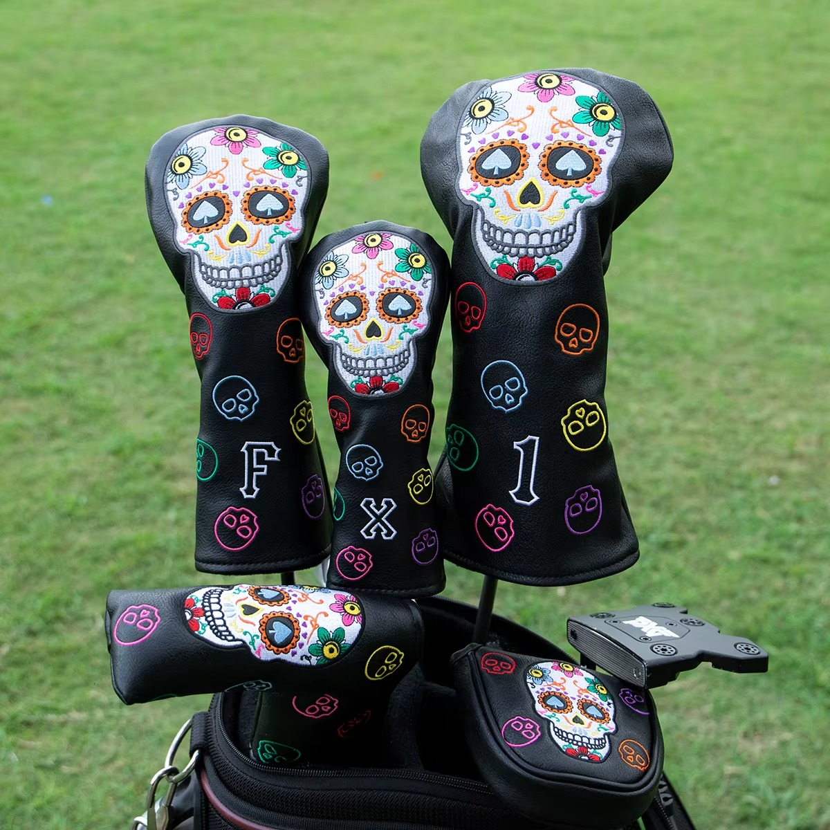 Sugar Skull Swagger - Mallet Putter Cover