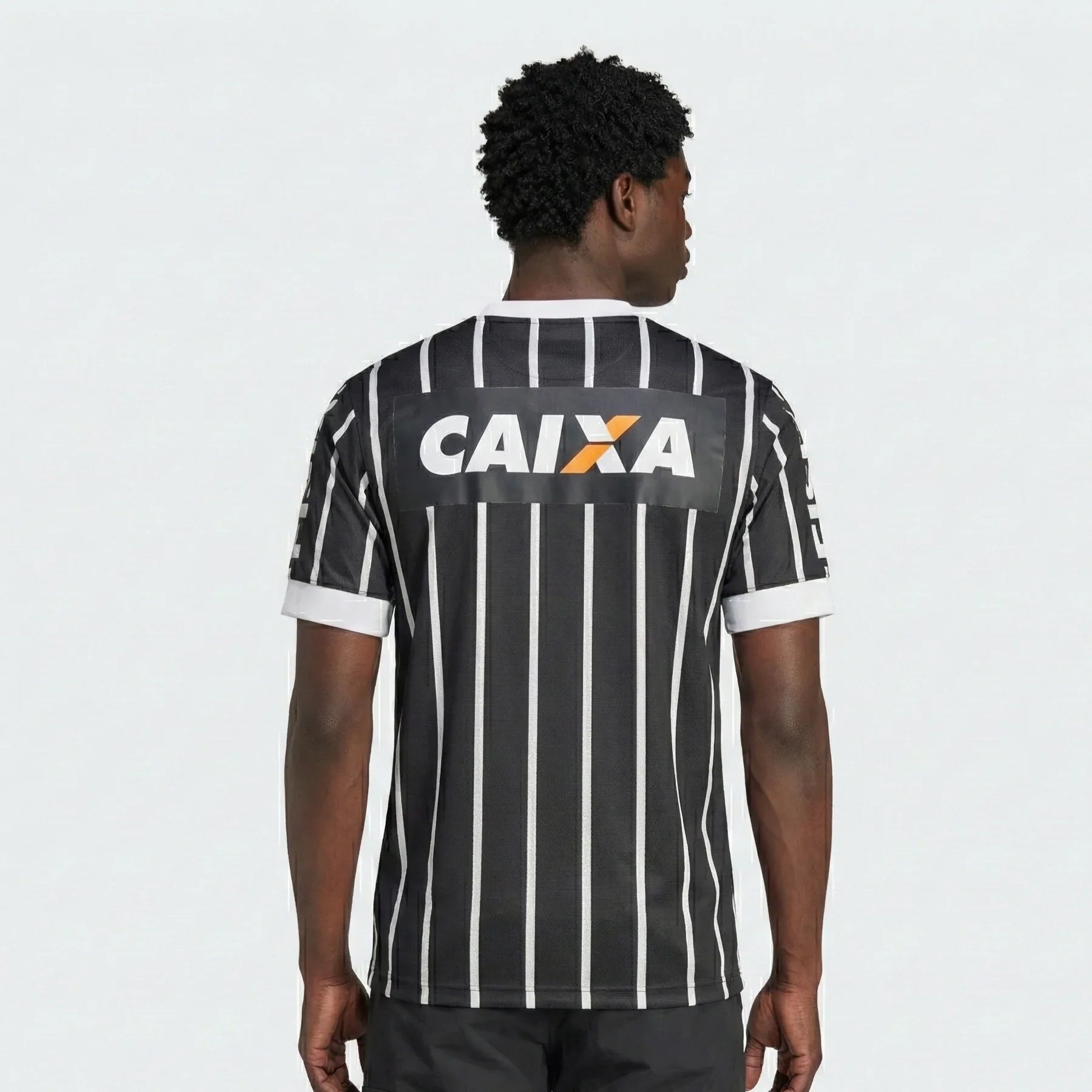 CAMISA RETRO CORINTHIANS RESERVA 2013 PRETA/BRANCA MASCULINA