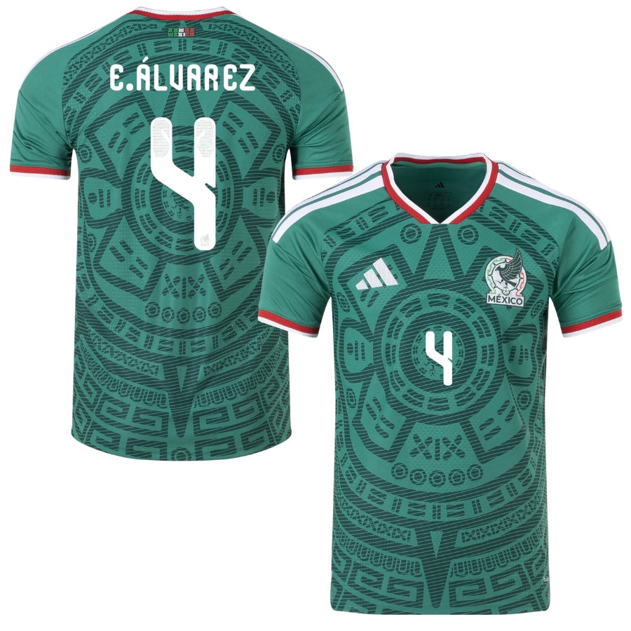 Mexico Home E.ÁLVAREZ 4 Authentic Player [Slim Fit] Player [Slim Fit] Player [Slim Fit] Player Shirt 2026 World Cup