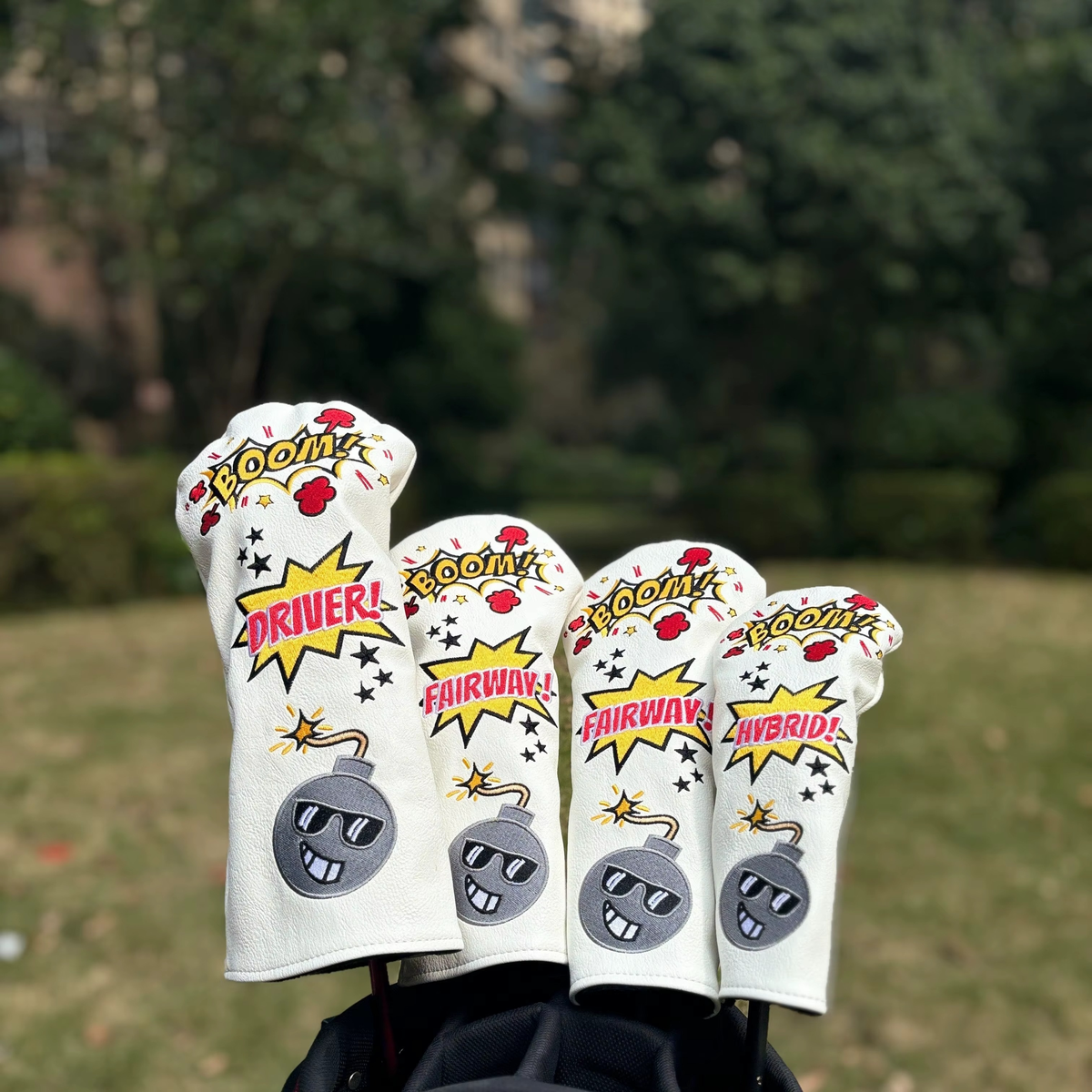 Boom Stick (White) Wood Cover Set