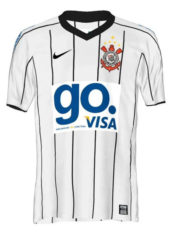 CAMISA RETRO CORINTHIANS TITULAR 2009 BRANCA MASCULINA