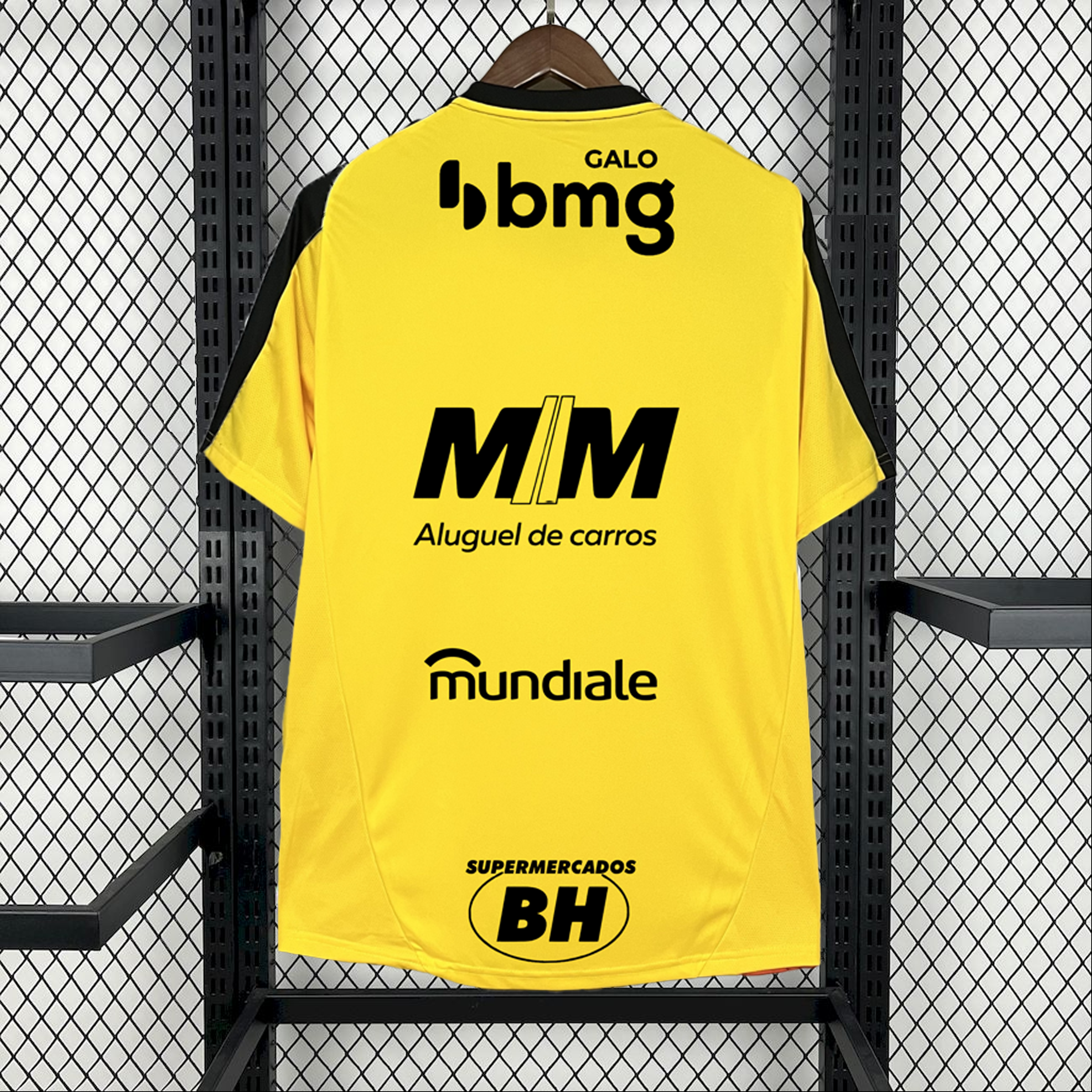 Atletico Mineiro 2025/26 Training Jersey Yellow Full Sponsor