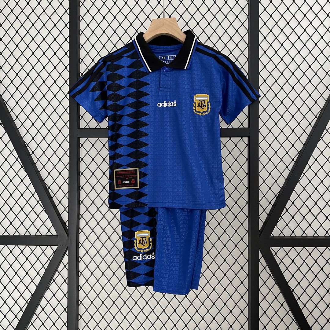Argentina Away Retro 1994 Kids Kit