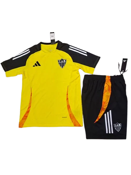 Atletico Mineiro Short Training Suit Black Yellow Kit 2025/26